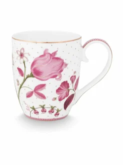 Mukit & Kupit & Asetit|PIP Studio XL Jolie Tulip -posliinimuki 450 ml PINK