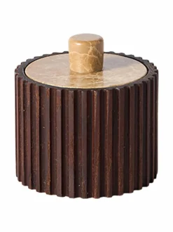 Keittiötarvikkeet|Muubs Yami-kannellinen säilytysrasia BROWN